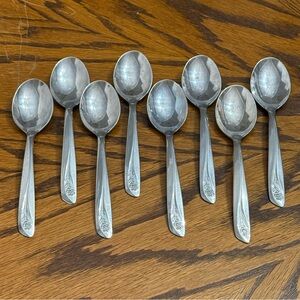 Superior INS55 International Silver 8 Soup Table Spoons 6 3/4” Stainless